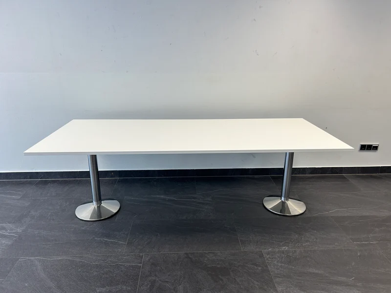 XXL Konferenztisch Weiß
