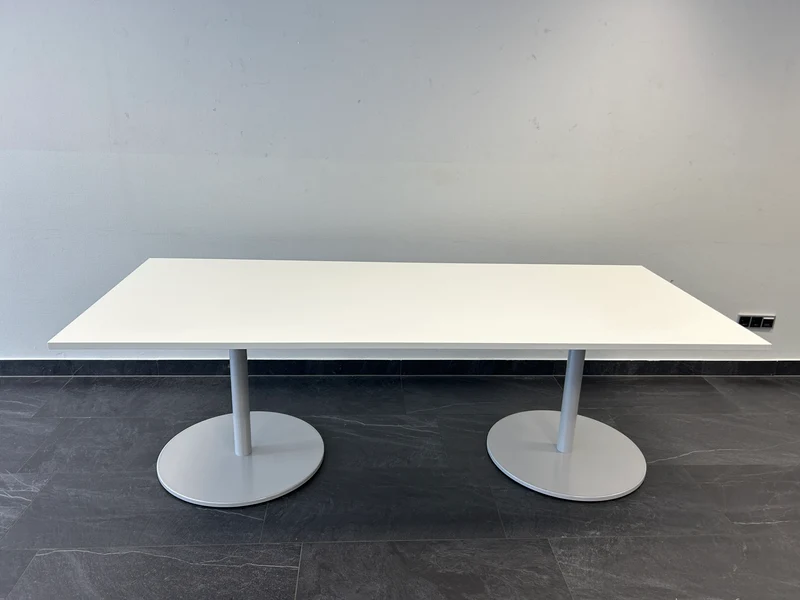 XXL Konferenztisch Weiß
