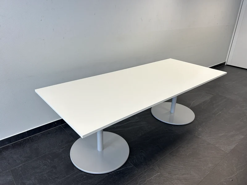 XXL Konferenztisch Weiß