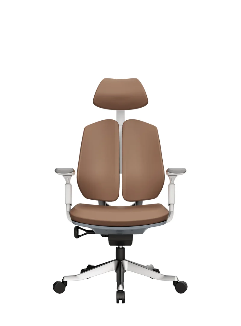 Protectwo Double Back leather Ergonomic Office Chair -TL92L W/B