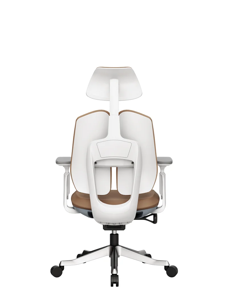 Protectwo Double Back leather Ergonomic Office Chair -TL92L W/B