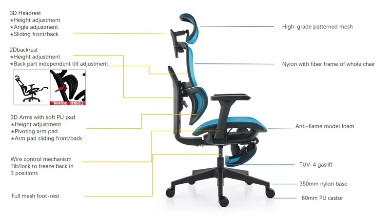 Weison Wing Ergonomic Chair full mesh -ei16