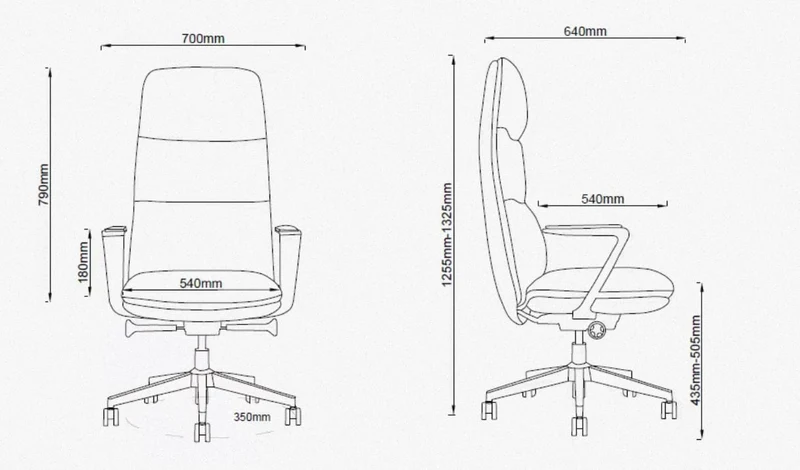 KPENATO-Executive Leather Ergonomic Chairs 08993