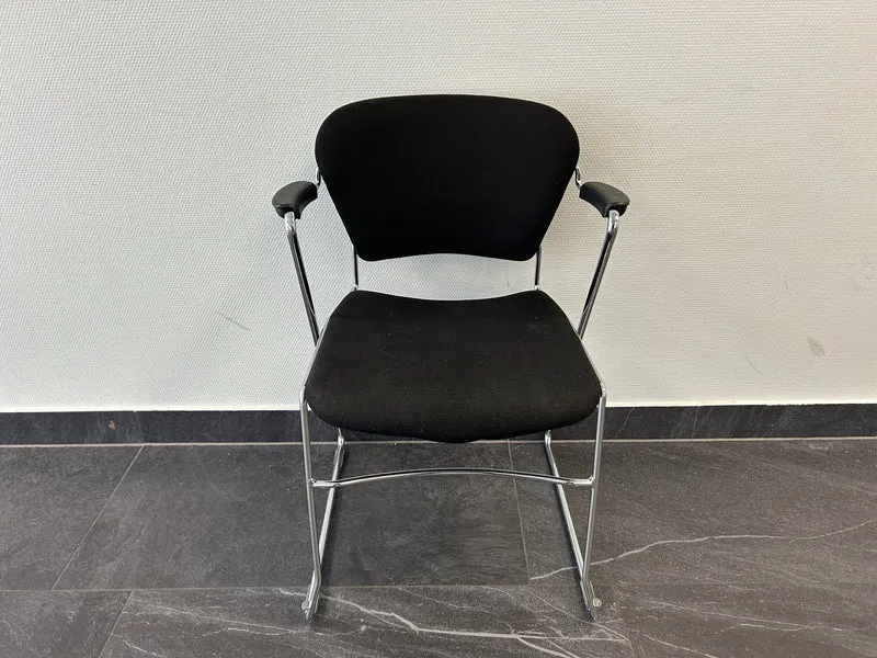 Konferenzstuhl Freischwinger Schwarz