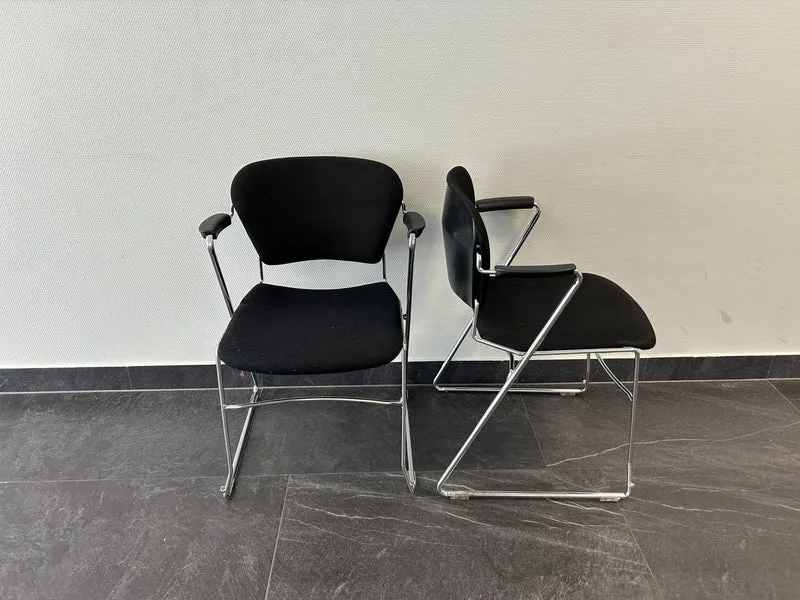 Konferenzstuhl Freischwinger Schwarz