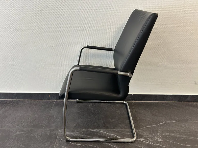 Profim Konferenzstuhl Leder Schwarz
