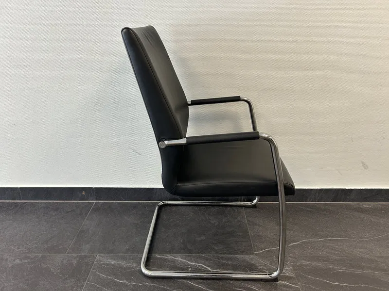 Profim Konferenzstuhl Leder Schwarz