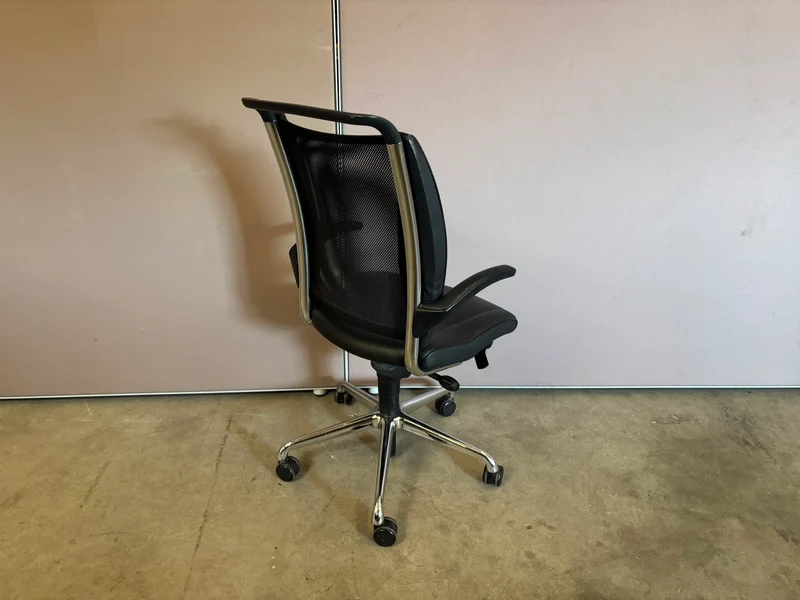 Züco Effe Bürodrehstuhl Schwarz Leder