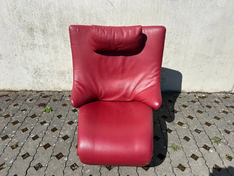 WK Wohnen Relaxsessel Solo 699 Leder Rot