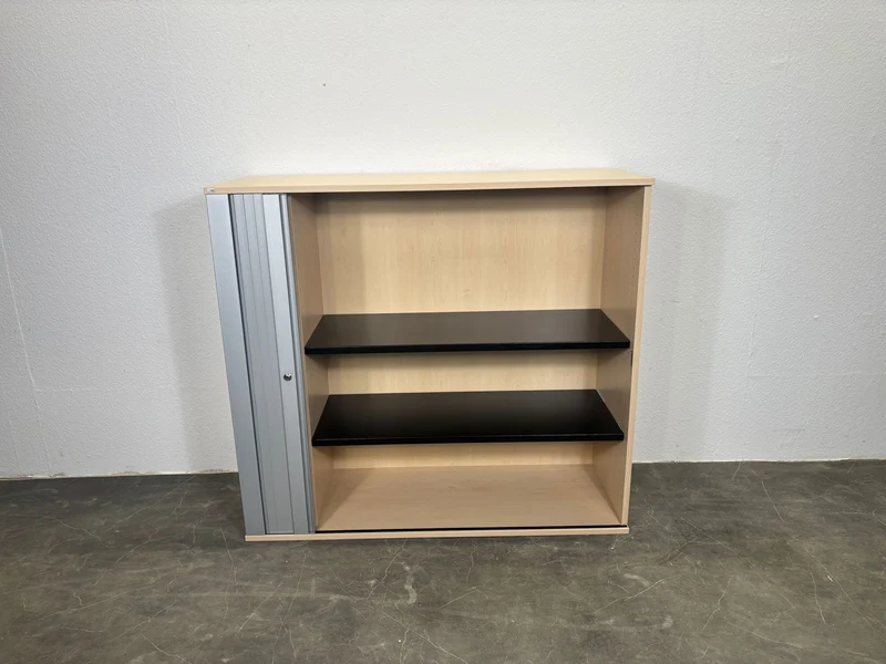 Sedus Sideboard Rollladenschrank Ahorn / Silber 3/6OH