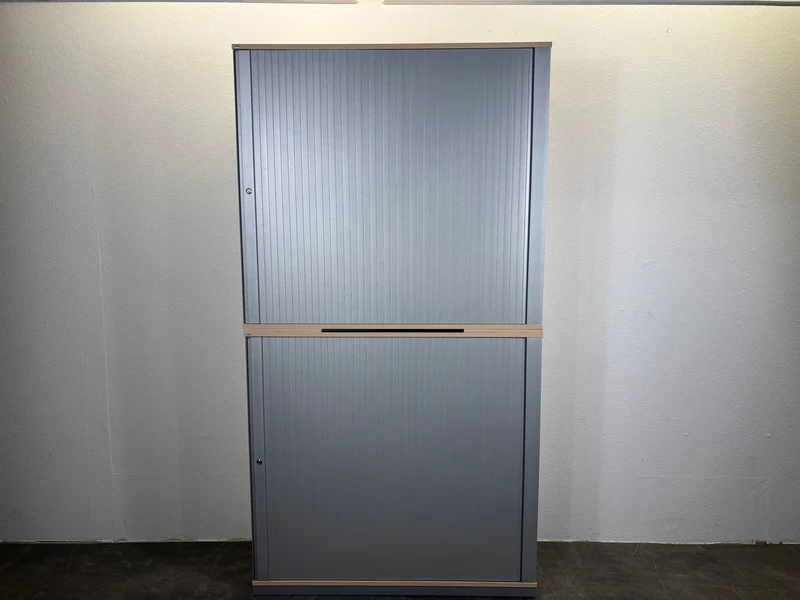Sedus Sideboard Rollladenschrank Ahorn / Silber 3/6OH