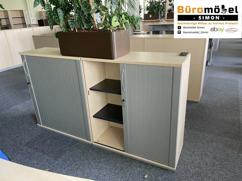 König Neurath Sideboard Ahorn Silber 3OH