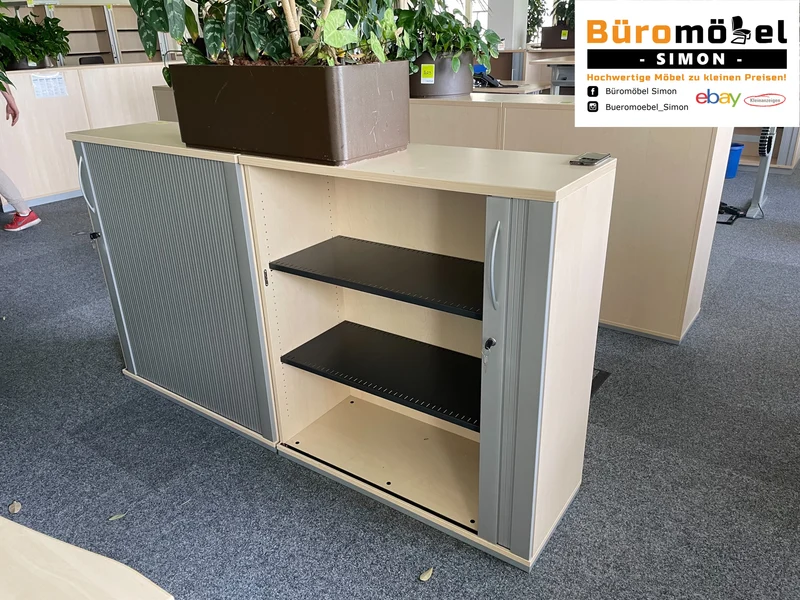 König Neurath Sideboard Ahorn Silber 3OH