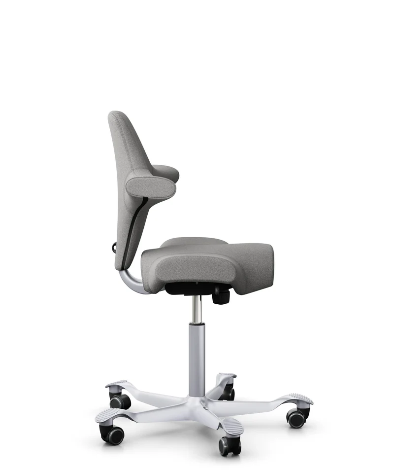 HÅG Capisco 8106 Ergonomic Office Chair White Metal, Light Grey Gabriel Cura CU60110