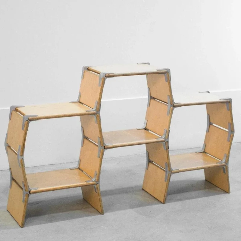 Hexagon Side Table | Three Cell