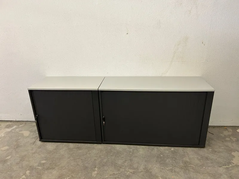 WINI Sideboard Anthrazit / Weiß 2&3 OH