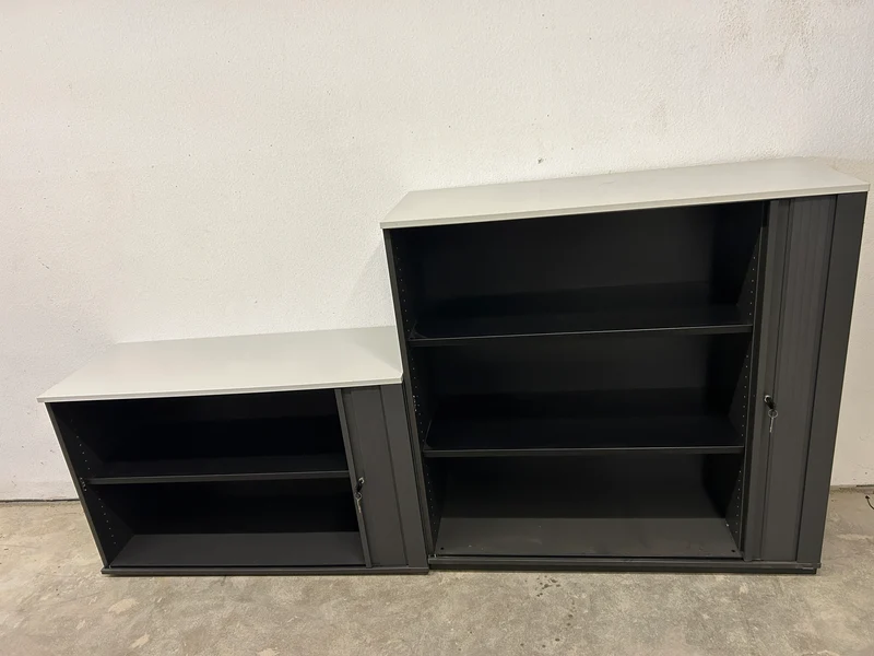 WINI Sideboard Anthrazit / Weiß 2&3 OH