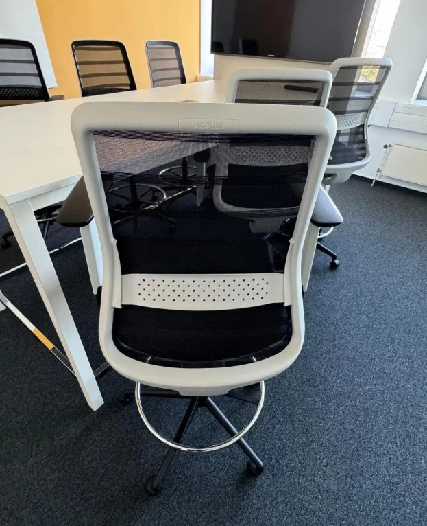 Koplus Tonique Counterstuhl Bürodrehstuhl Schwarz/Weiß