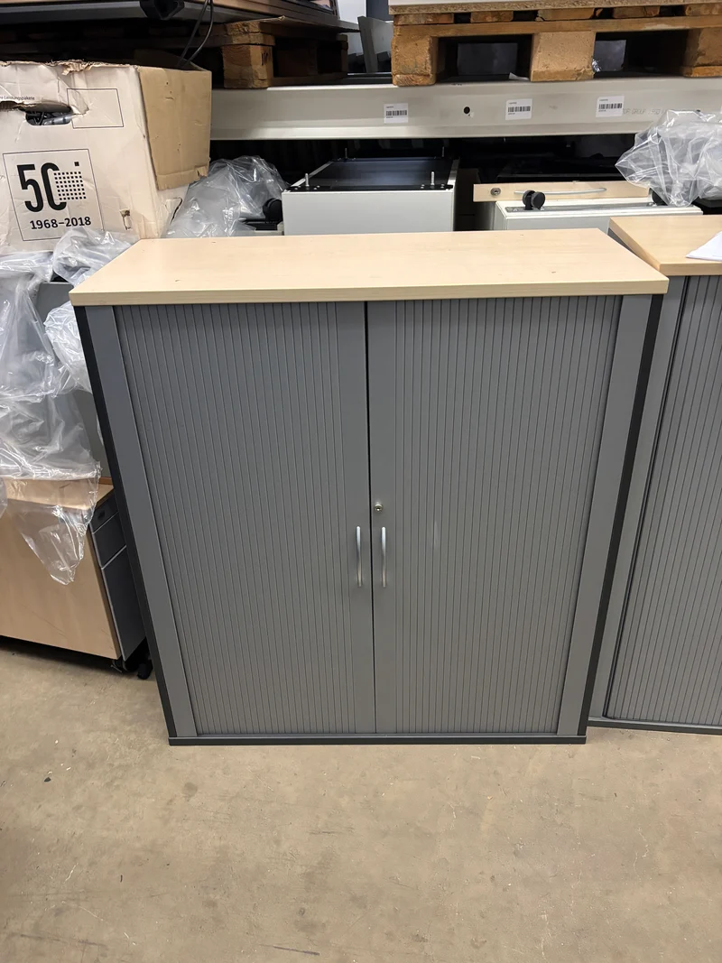 OKA Sideboard Ahorn / Anthrazit / Silber 3OH