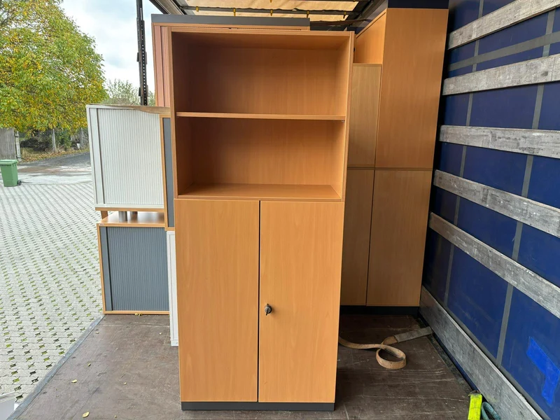 Wandschrank mit offenem Regal Buche