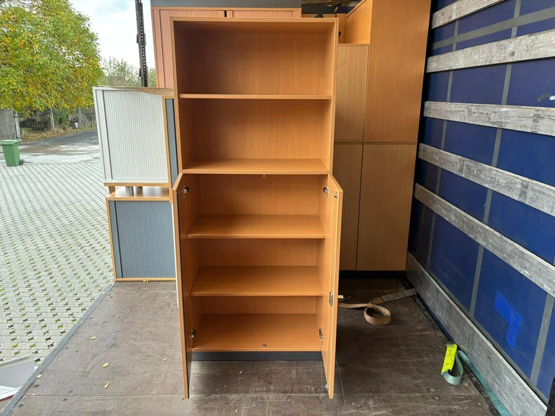 Wandschrank mit offenem Regal Buche