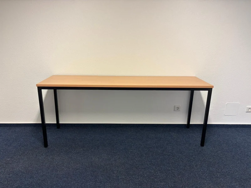 Konferenztisch Besprechungstisch Buche / Schwarz