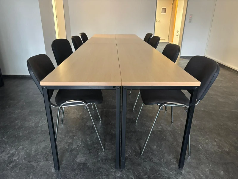 Konferenztisch Besprechungstisch Buche / Schwarz
