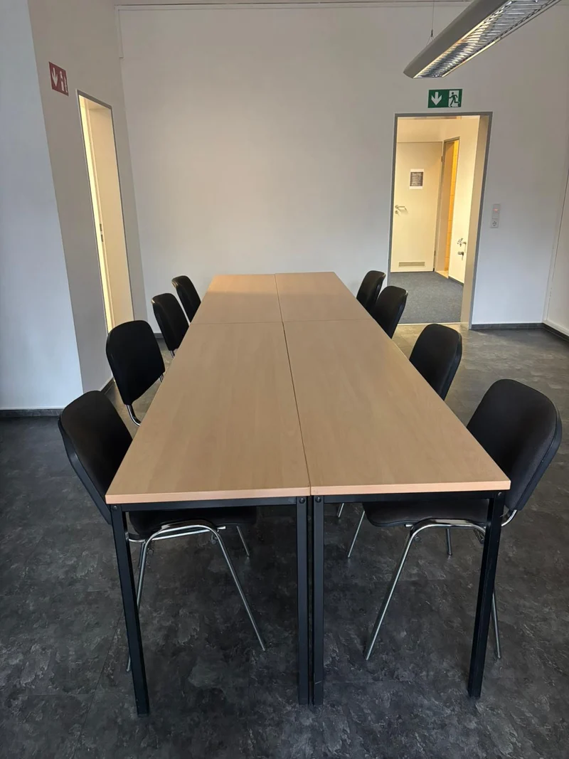 Konferenztisch Besprechungstisch Buche / Schwarz