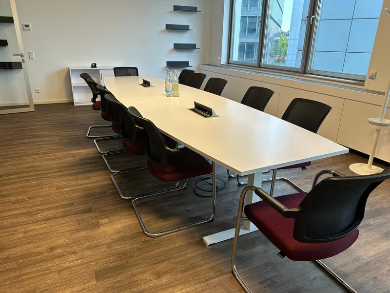 XXL Konferenztisch Weiß