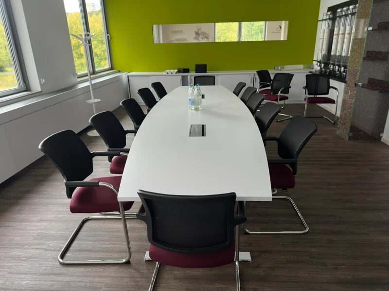 XXL Konferenztisch Weiß