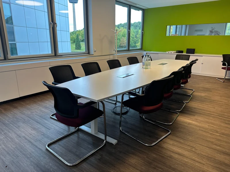 XXL Konferenztisch Weiß