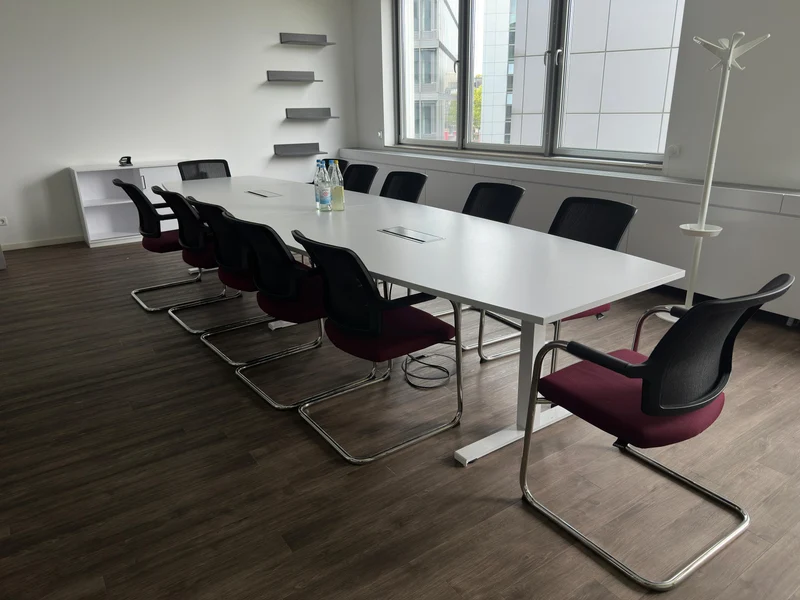XXL Konferenztisch Weiß