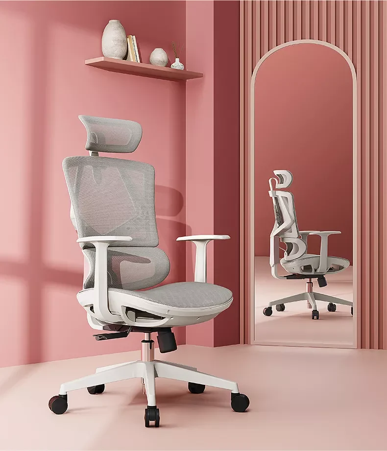 SIHOO M91 High Back Grey Ergonomic Mesh Office Chair (Suitable for teenager)