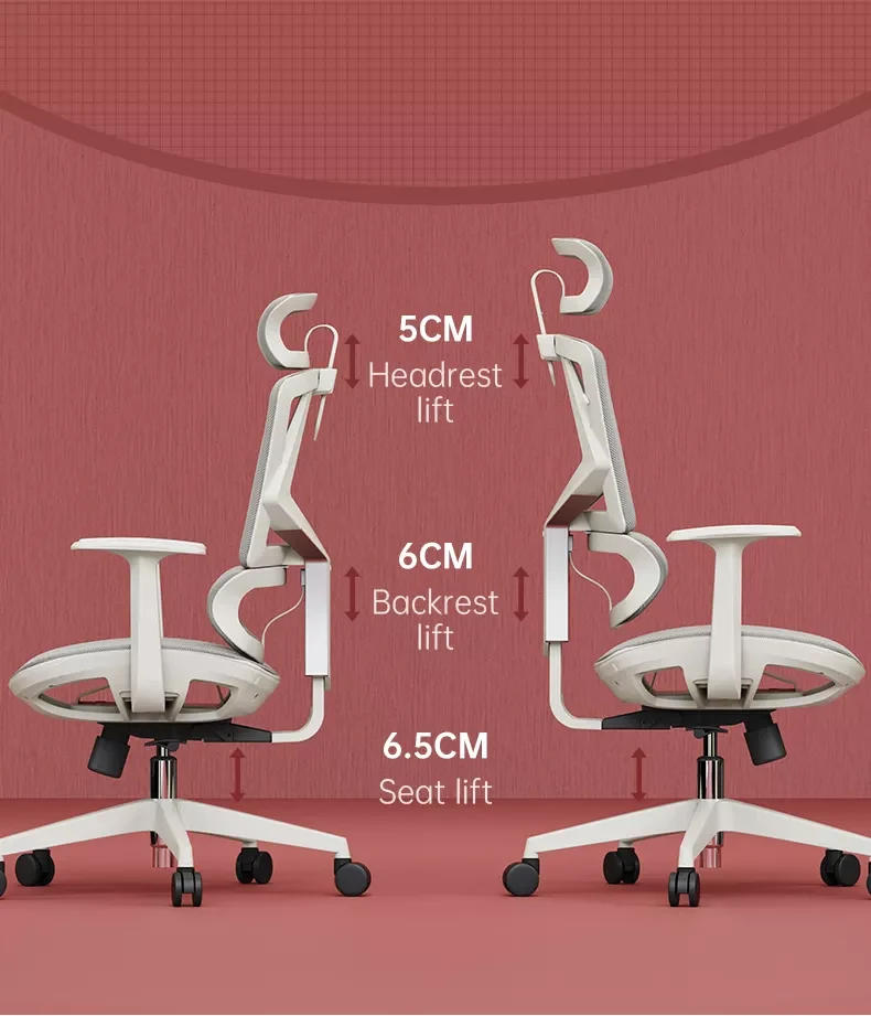 SIHOO M91 High Back Grey Ergonomic Mesh Office Chair (Suitable for teenager)