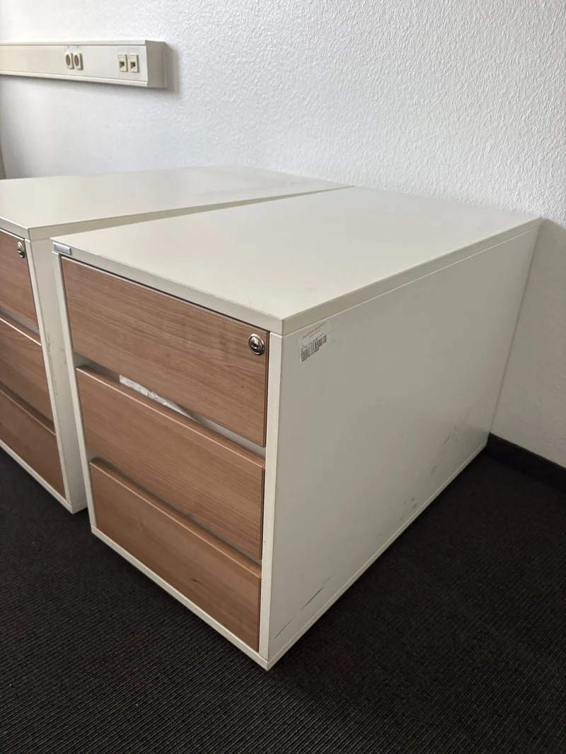 Palmberg Rollcontainer Nussbaum / Weiß