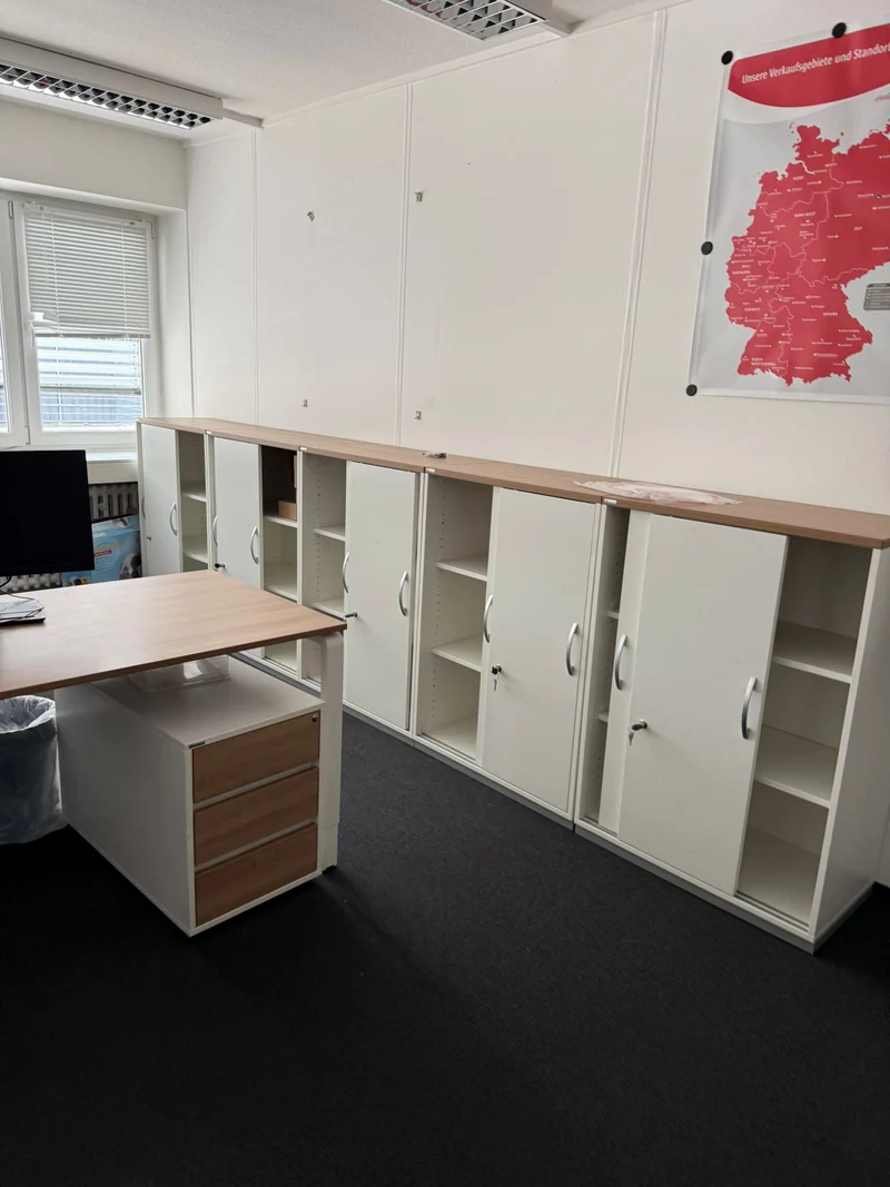 Palmberg Rollcontainer Nussbaum / Weiß