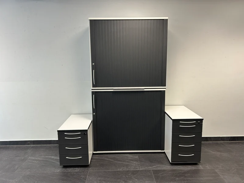 König & Neurath Rollcontainer Weiß / Schwarz
