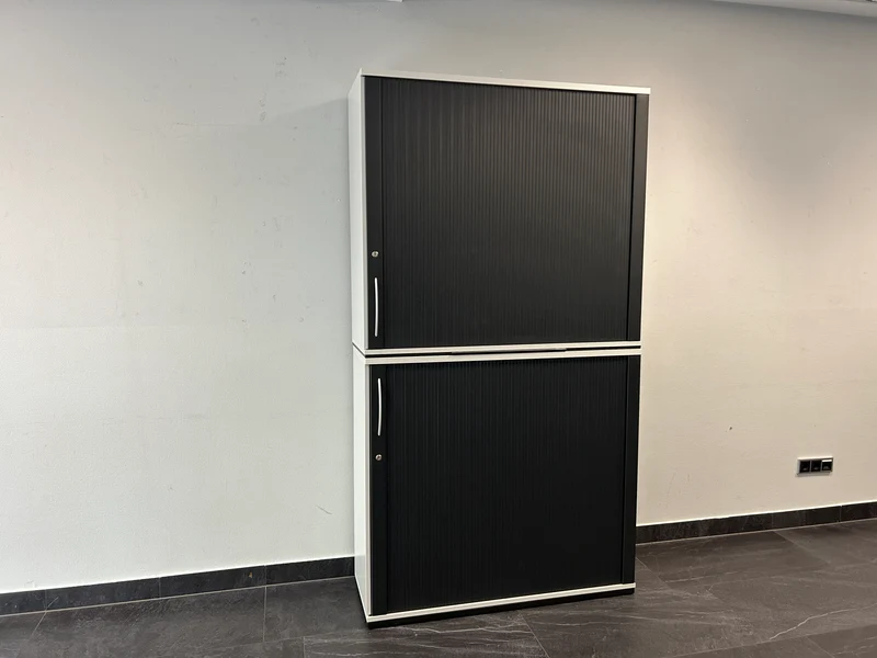 König & Neurath Sideboard Weiß / Schwarz 6OH
