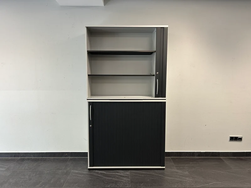 König & Neurath Sideboard Weiß / Schwarz 6OH