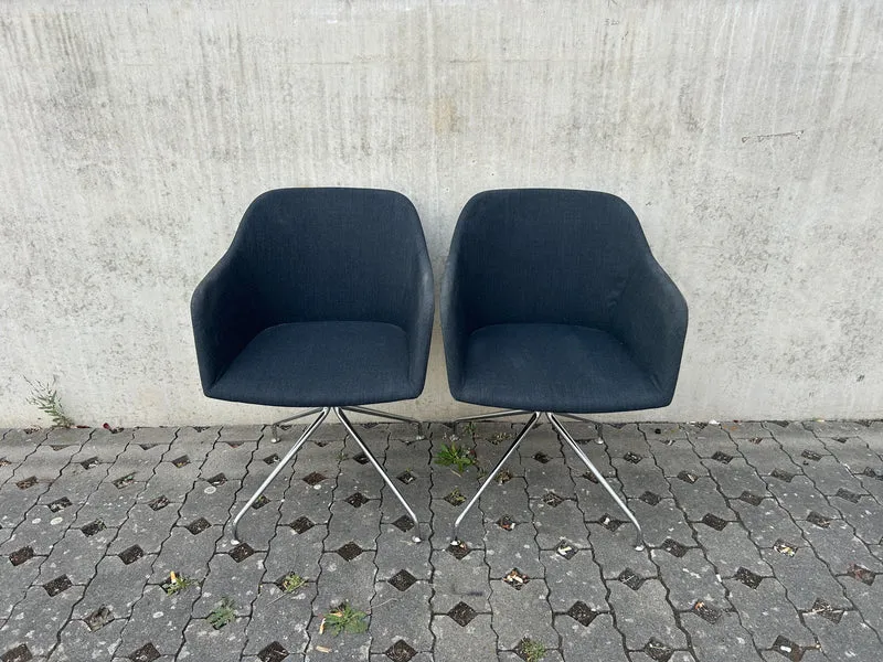 Brunner Crona Lounge Schalenstuhl Schwarz