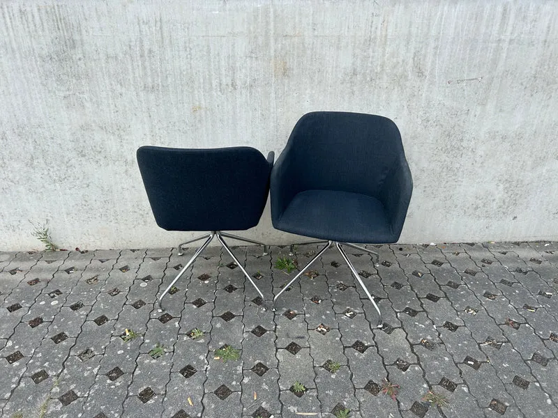 Brunner Crona Lounge Schalenstuhl Schwarz
