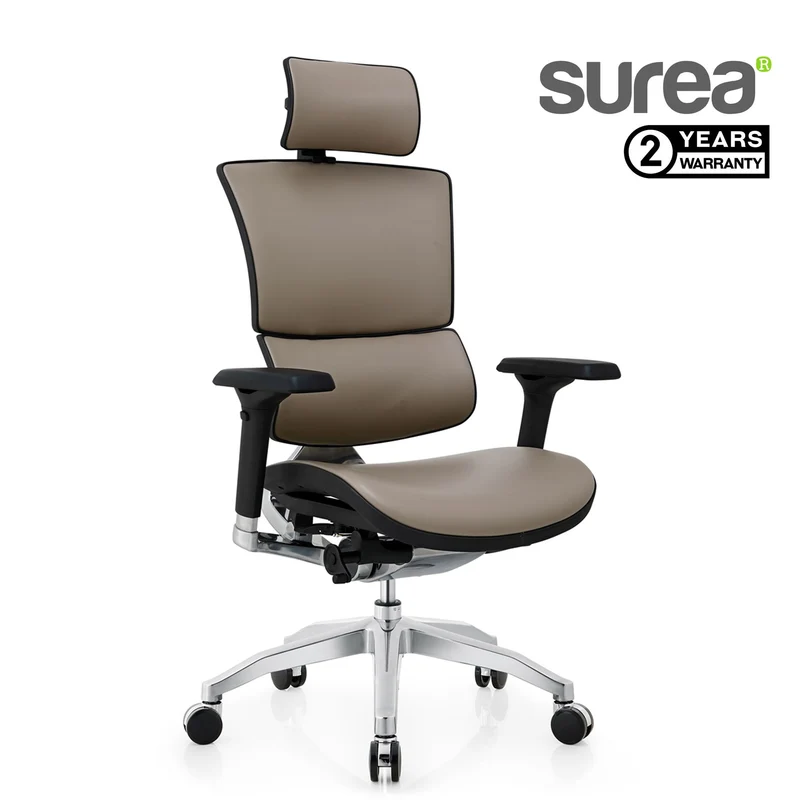 Surear Ergonomic Leather Office chair-18AL
