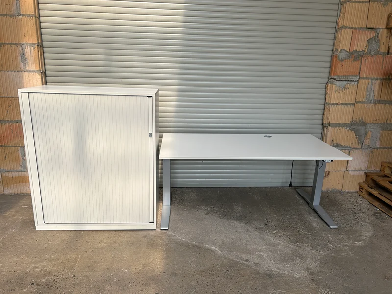König & Neurath Talo.S elektrisch höhenverstellbarer Schreibtisch Weiß