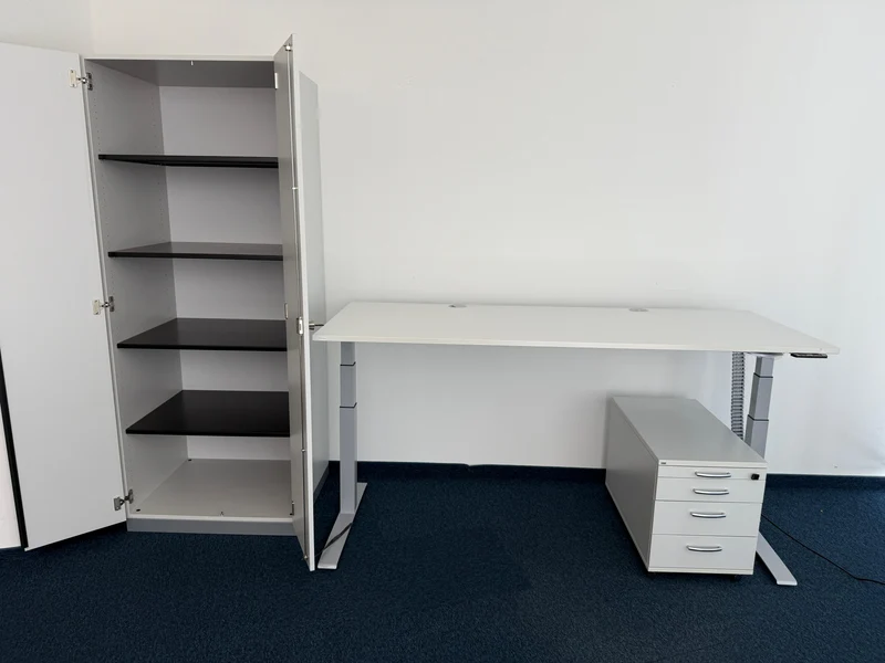 Nowy Style elektrisch höhenverstellbarer Schreibtisch Weiß