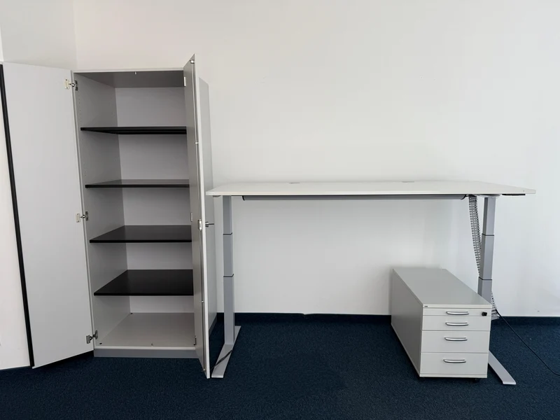 Nowy Style elektrisch höhenverstellbarer Schreibtisch Weiß