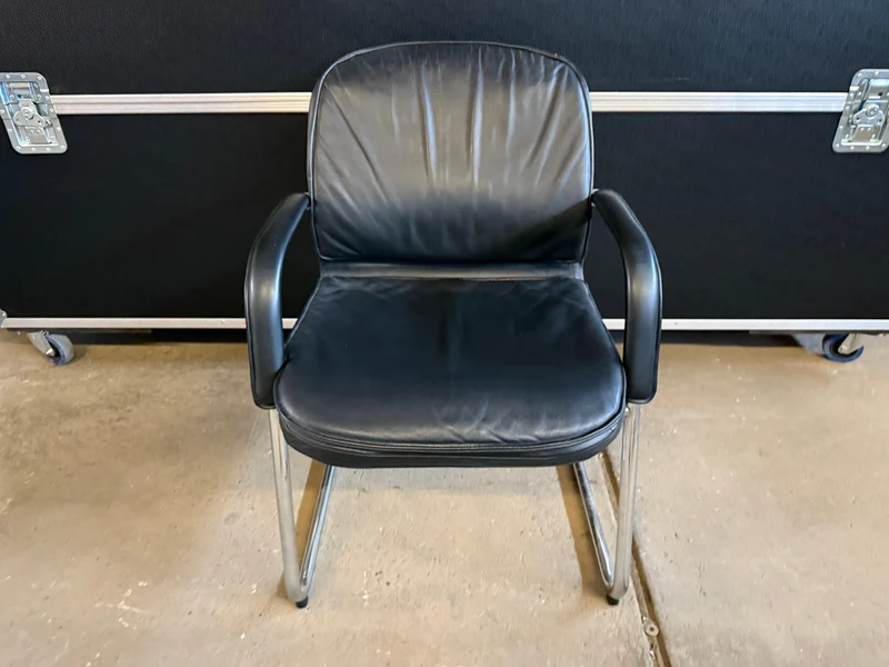 Wilkhahn Konferenzstuhl Leder Schwarz