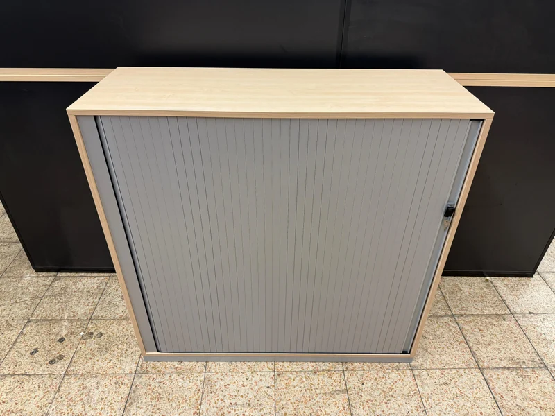 Steelcase Sideboard Ahorn/Silber mit Hängerregister