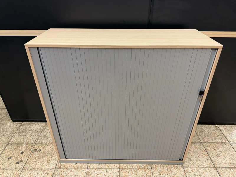 Steelcase Sideboard Ahorn/Silber mit Hängerregister