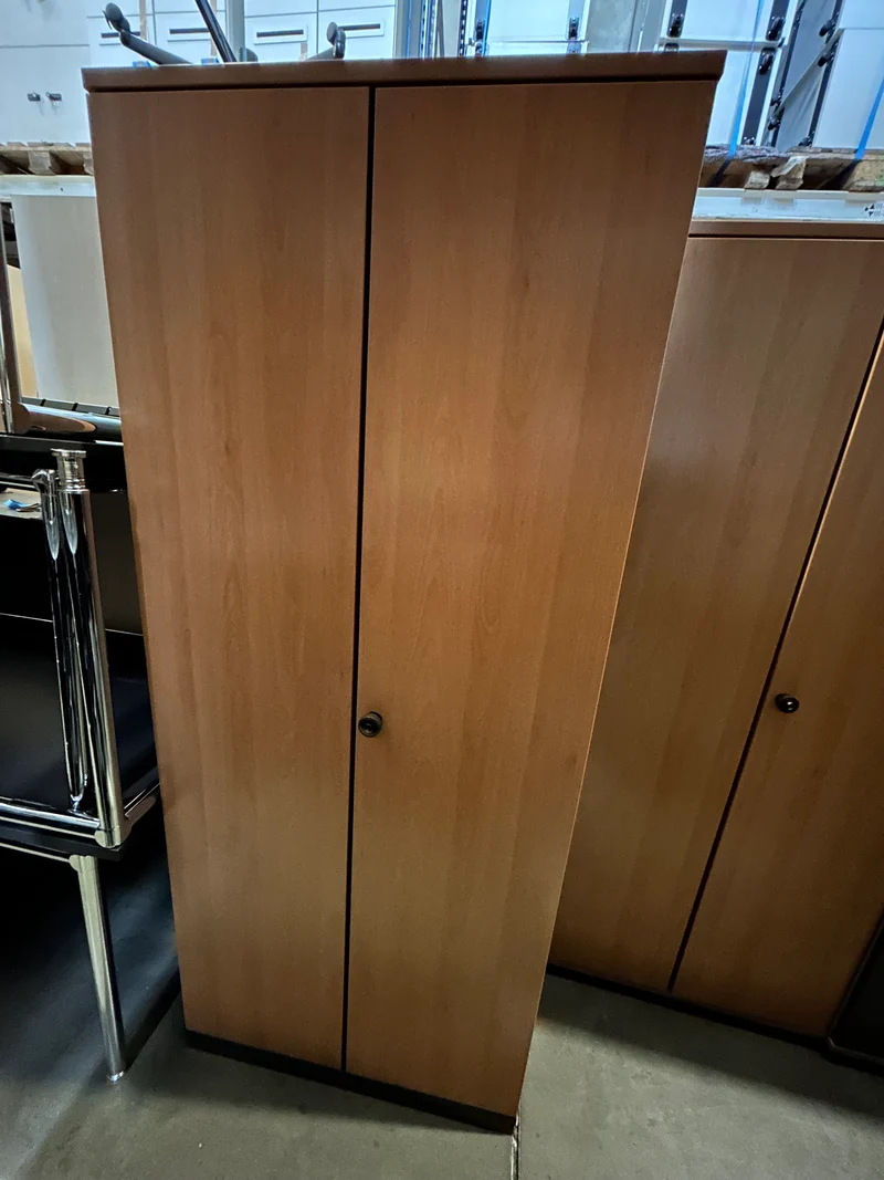 Steelcase Wandschrank Buche/Anthrazit