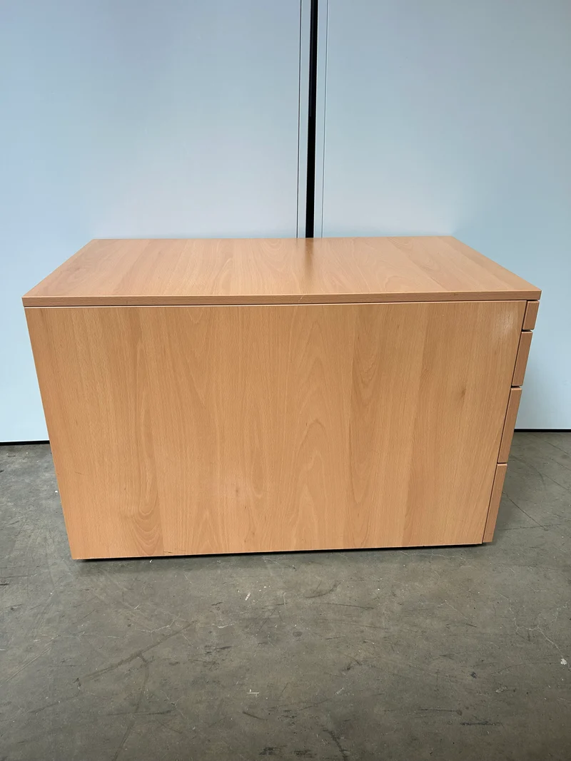 Steelcase Rollcontainer Buche / Anthrazit